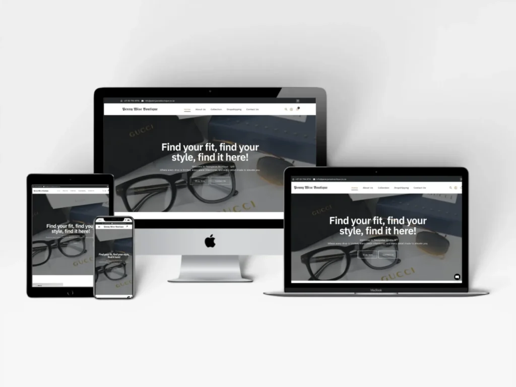 Pennywise Boutique luxury fashion online store built by Rizco