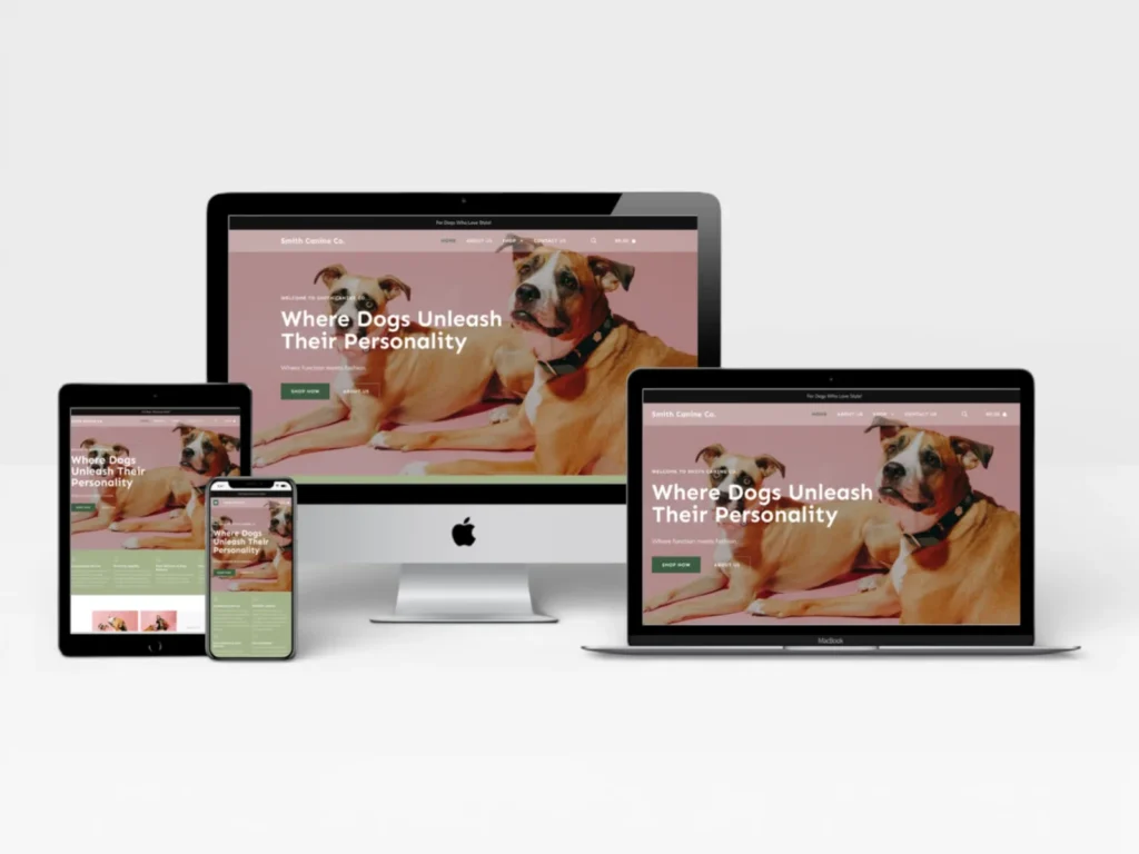 Smith Canine Co dog accessories online store built by Rizco